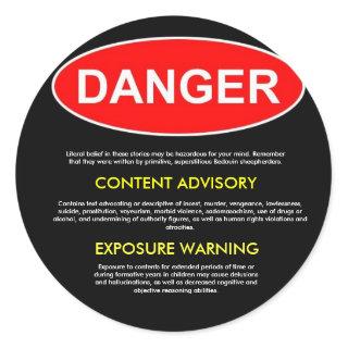 Bible Danger Sticker