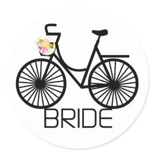 Bicycle Bride Tshirts and Gifts Classic Round Sticker
