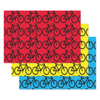 Bicycle Rainbow Abstract  Sheet Set