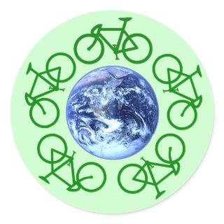 Bicycle Recycle Products Classic Round Sticker