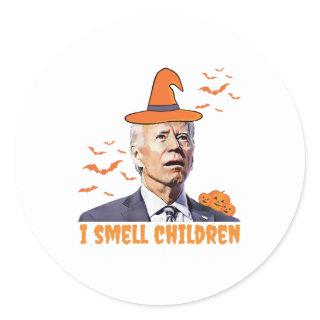 Biden Halloween , I Smell Children, Republicans Ha Classic Round Sticker