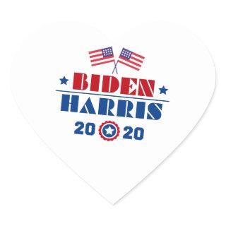 Biden Harris 2020 Heart Sticker