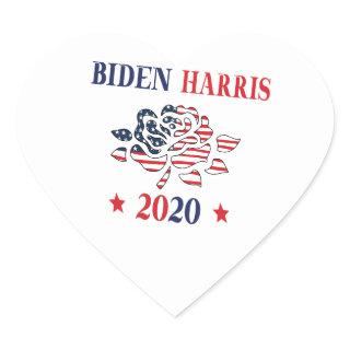 Biden Harris 2020 Heart Sticker