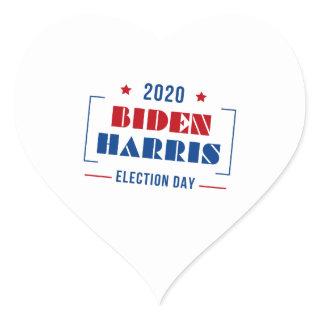 Biden Harris 2020 Heart Sticker