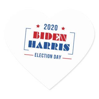 Biden Harris 2020 Heart Sticker