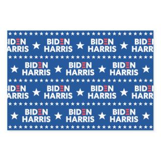 Biden / Harris White Stars Pattern Blue  Sheets