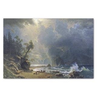 Bierstadt Puget Sound Pacific Coast Painting Tissue Paper
