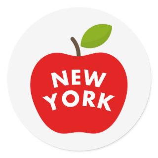 Big apple, New York Classic Round Sticker