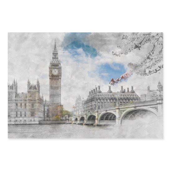 Big Ben, London, United Kingdom  Sheets