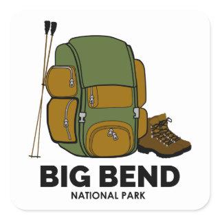 Big Bend National Park Backpack Square Sticker
