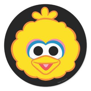 Big Bird Smiling Face Classic Round Sticker