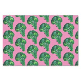 Big Broccoli Watercolor Pink Gift Tissue Paper