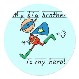 Big Brother Hero Tshirts and Gifts Classic Round Sticker