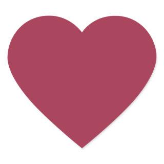 Big dip o’ruby  (solid color) heart sticker