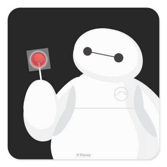 Big Hero 6 | Baymax with Lollipop Square Sticker