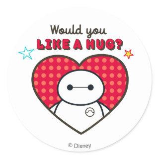 Big Hero 6 | Baymax - Would You Like a Hug? Classic Round Sticker