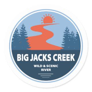 Big Jacks Creek Wild And Scenic River Idaho Classic Round Sticker