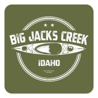 Big Jacks Creek Wild And Scenic River Idaho Kayaki Square Sticker