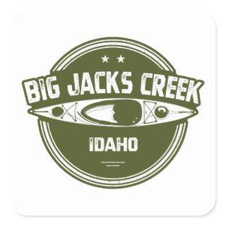 Big Jacks Creek Wild And Scenic River Idaho Kayaki Square Sticker