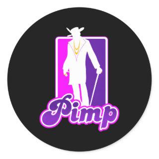 Big Pimp Classic Round Sticker