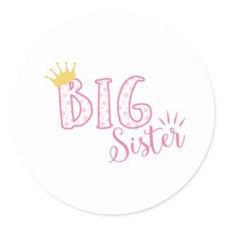 Big Sister Classic Round Sticker