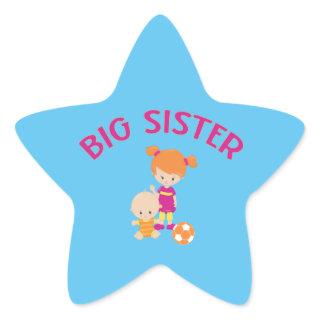Big Sister with Baby Brother Star Star Sticker