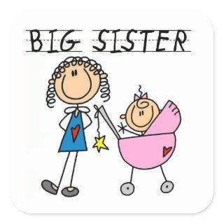 Big Sister With Little Sister Gifts Square Sticker