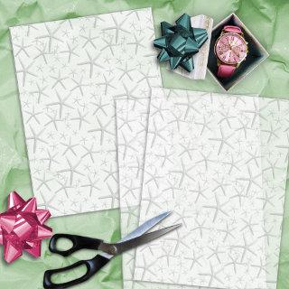 Big Starfish Pattern on White Tissue Paper
