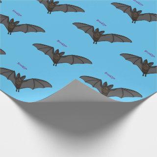 Big vampire bat cartoon illustration