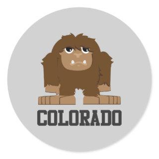 Bigfoot Colorado Classic Round Sticker