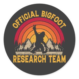 Bigfoot Original Research Team Classic Round Sticker