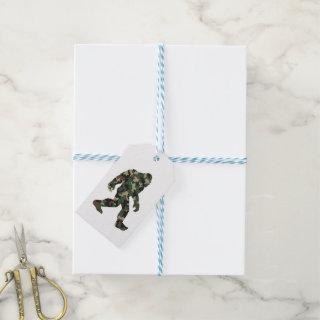 Bigfoot Sasquatch Camo   Gift Tags