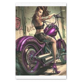 Biker Babe4 Bad to the Bone Edition  Tissue Paper