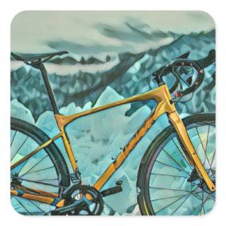 Biking Lover Gift Square Sticker