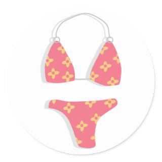 Bikini Classic Round Sticker