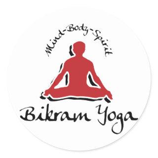 Bikram Yoga Classic Round Sticker