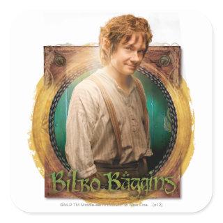BILBO BAGGINS™ Character with Name Square Sticker