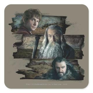 BILBO BAGGINS™, Gandalf, THORIN OAKENSHIELD™ Square Sticker