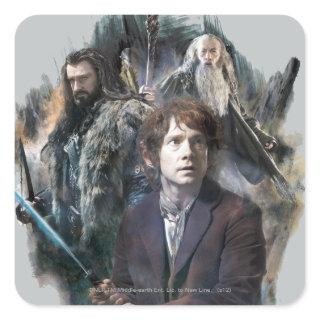 BILBO BAGGINS™, THORIN OAKENSHIELD™, & Gandalf Square Sticker