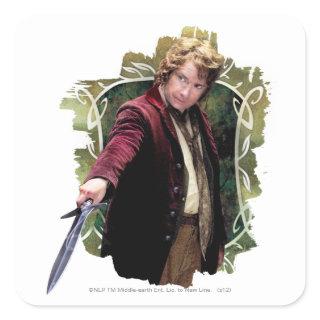 BILBO BAGGINS™ with sword Square Sticker