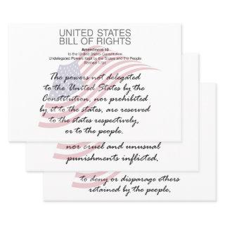 Bill of Rights The Amendments 8th to 10th  Sheets