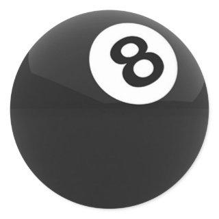 Billiard Ball Classic Round Sticker