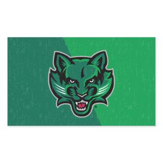 Binghamton University Color Block Distressed Rectangular Sticker