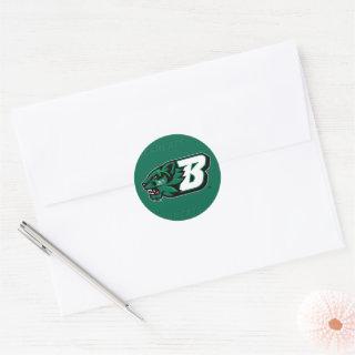 Binghamton University Logo Watermark Classic Round Sticker