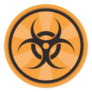 Bio-Hazard - Orange Classic Round Sticker