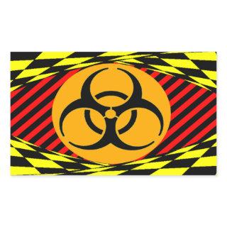 Biohazard Design by Kenneth Yoncich Rectangular Sticker