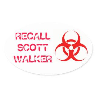 Biohazard Oval Sticker