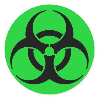 Biohazard Symbol Classic Round Sticker