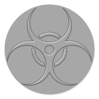 Biohazard Symbol Classic Round Sticker