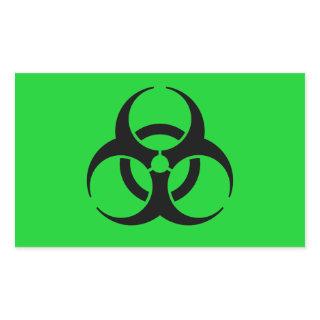 Biohazard Symbol Rectangular Sticker